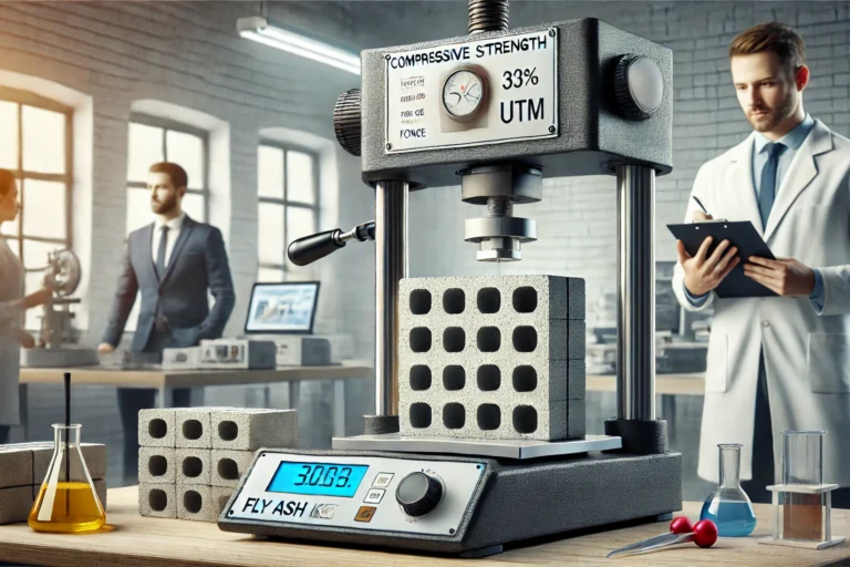 Compressive strength of fly ash brick